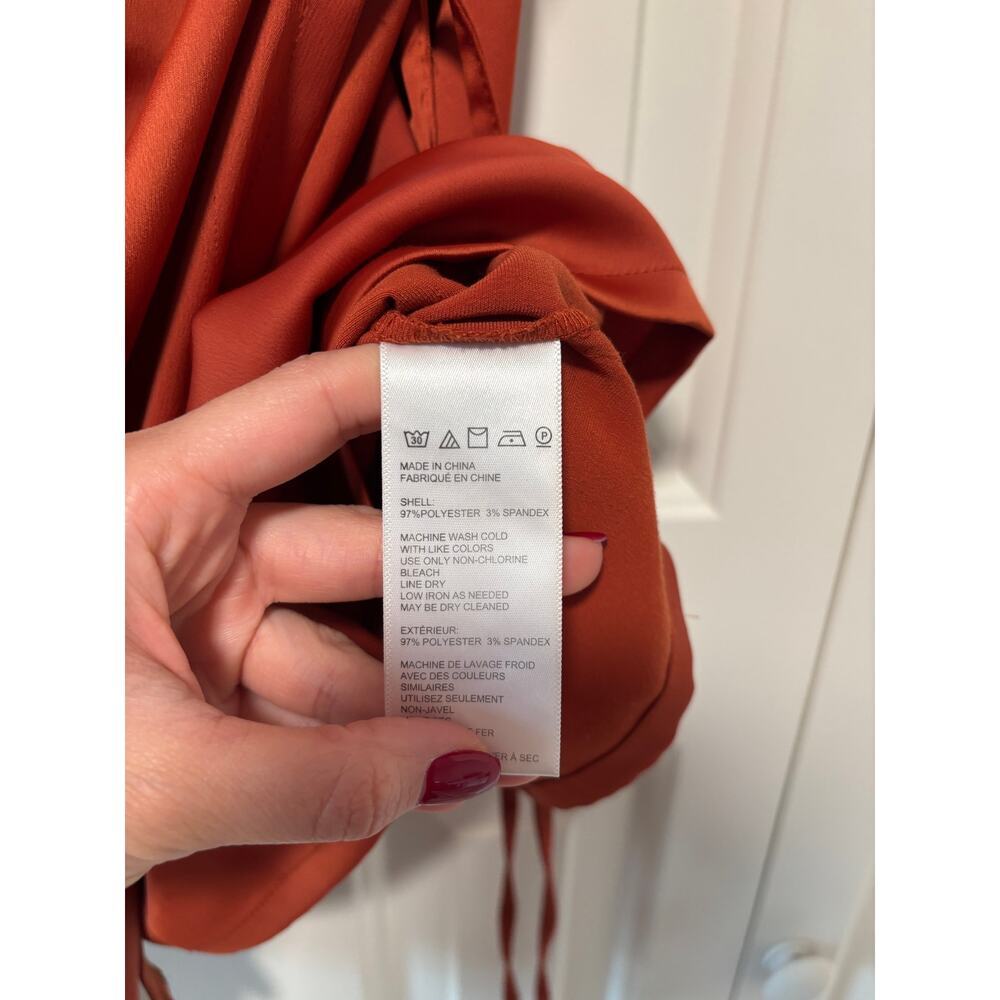 Urban Outfitters Rust Orange Spaghetti Strap mini Jumpsuit XS - Picture 6 of 10